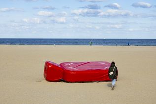 Wärmflasche, Strand, Ostsee