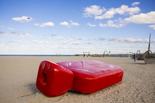 Wärmflasche, Strand, Ostsee